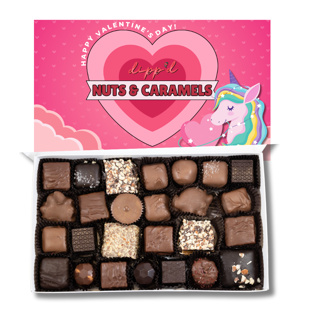 Nut and Caramel Chocolates Gift Box
