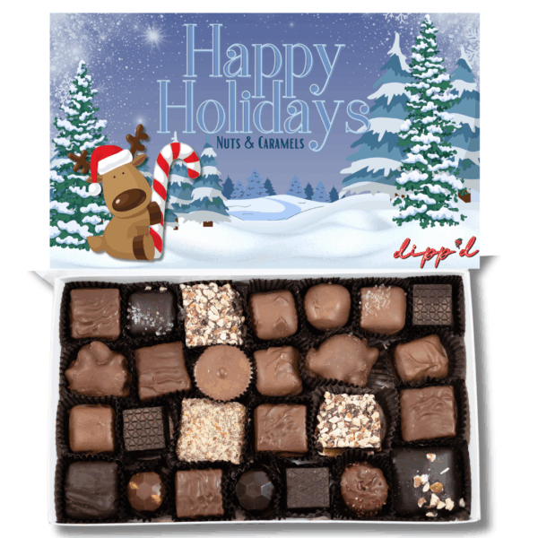Nut and Caramel Chocolates Gift Box